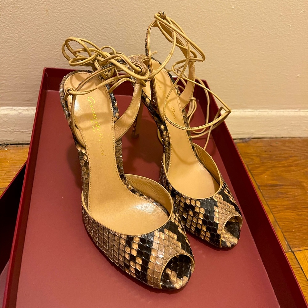 Gianvito Rossi snakeskin heels